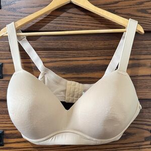 Cacique lightly lined no wire bra 44D nude color